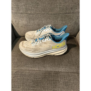 Hoka One One Men Clifton Blue Running Sneakers Men Size 10.5D